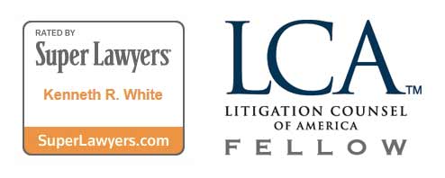 Rated by | Super Lawyers | Kenneth R. White | SuperLawyers.com | LCA | Litigation Counsel of America | Fellow